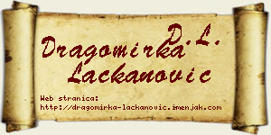 Dragomirka Lackanović vizit kartica